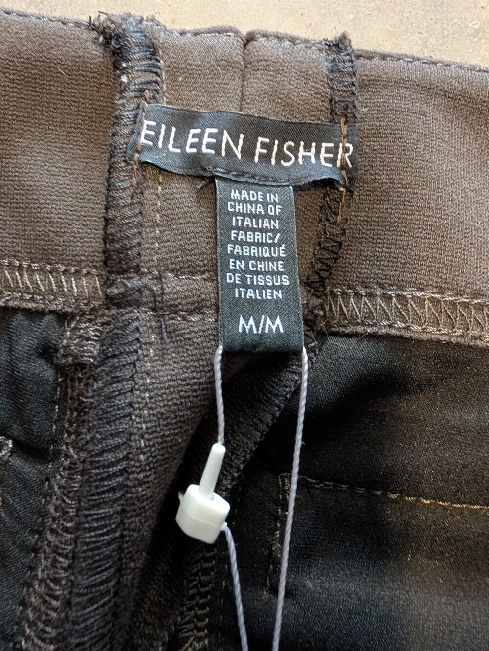 nwt EILEEN FISHER milano viscose knit straight trousers M - Picture 4 of 7